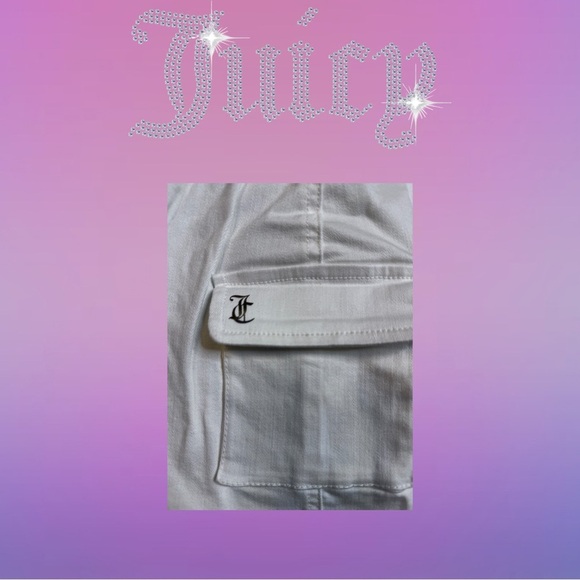 NWT Juicy Couture Cargo Skirt w/ Belt White Tennis Skirt Retro - Picture 4 of 5